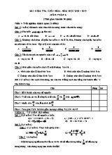 Bài kiểm tra cuối năm môn Toán Lớp 6 - Năm học 2018-2019 (Có đáp án)